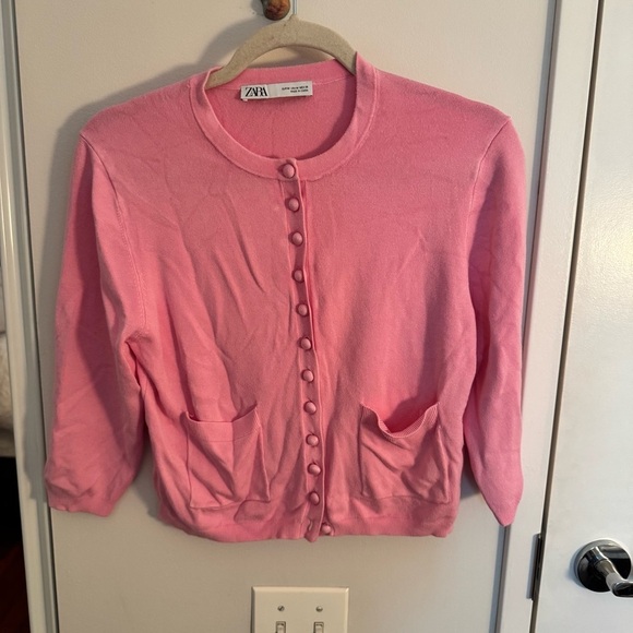 ZARA below the elbow knit sweater cardigan - Picture 3 of 6